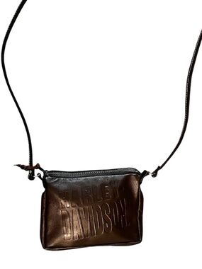 Harley-Davidson  Brown Embossed Leather Crossbody bag